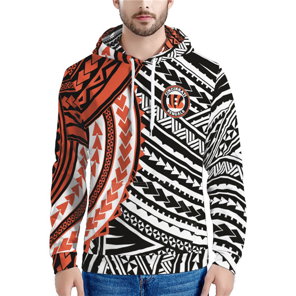 Men's Cincinnati Bengals Black/Orange Hoodie Men's Cincinnati Bengals Black/Orange Hoodie